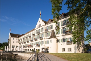 Das Geburtshaus des Grafen Zeppelin in Konstanz am Bodensee wird jetzt als Hotel der Steigenberger Gruppe genutzt