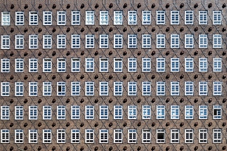 Weltkulturerbe Hamburger Kontorhäuser, Detail der Fassadenfront