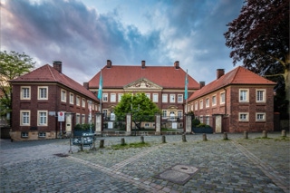 Architekturaufnahme des bischöflichen Palais in Münster