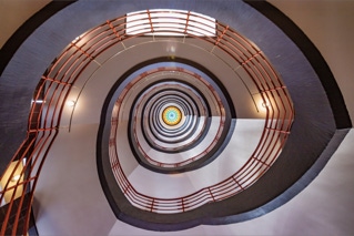 Treppenhaus des hamburger Sprinkenhof