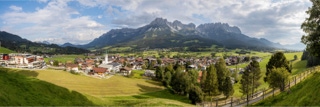 panorama des wilden kaisers bei ellmau